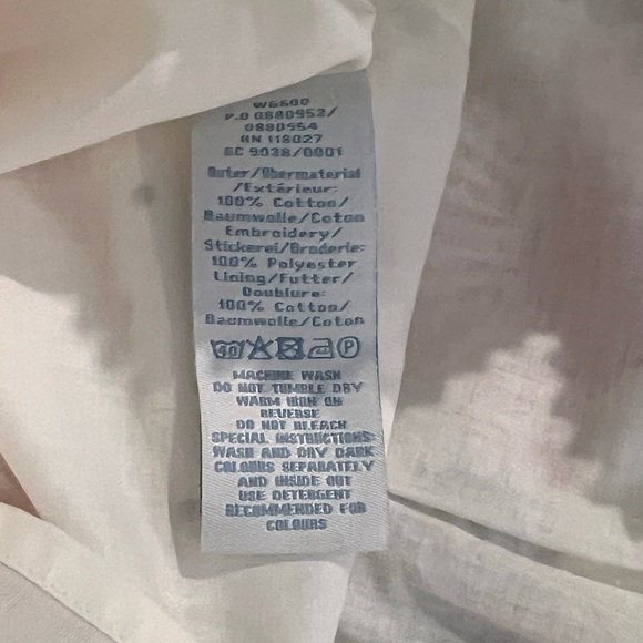 Boden White A-Line Skirt with Colorful Floral Accents - Picture 9 of 10